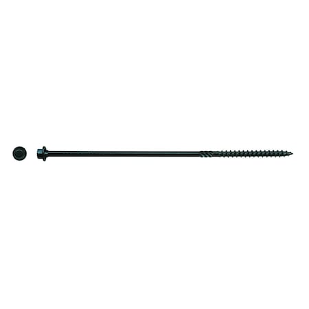 Big Timber Lag Screw, #14, 8 in, Hex Hex Drive, 25 PK BL148-25
